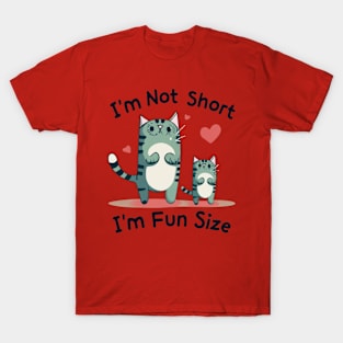 Pawsitively Fun Size: Cat Lover's Humorous Delight T-Shirt